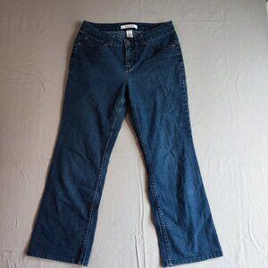 Croft&Barrow jeans women's size 8P denim blue straight leg stretch